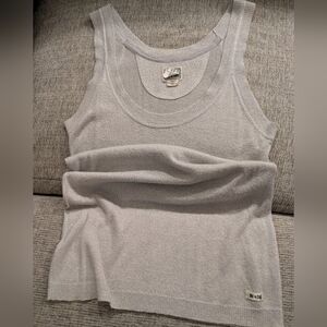 Women's Converse Silver Knit Tank Top